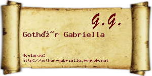 Gothár Gabriella névjegykártya